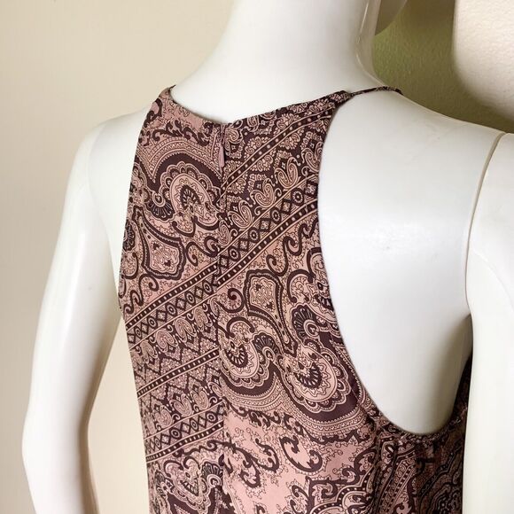 Zimmermann Handkerchief 100% Silk Dress S Mauve Pink Print Sleeveless - Picture 9 of 11